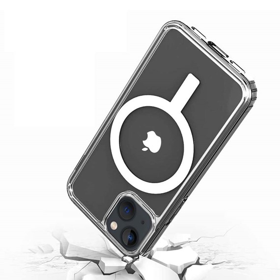 CaseUp Apple iPhone 14 Plus Kılıf Wireless Charging Supported Şeffaf 4